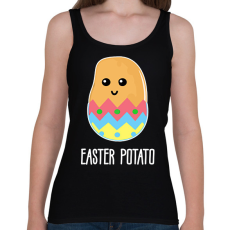 PRINTFASHION Easter potato - Női atléta - Fekete