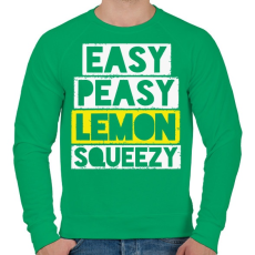 PRINTFASHION Easy peaasy - Férfi pulóver - Zöld
