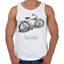 PRINTFASHION Easy Rider - Férfi atléta - Fehér atléta, trikó