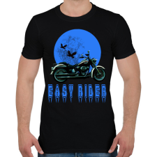 PRINTFASHION easy rider - Férfi póló - Fekete férfi póló