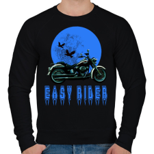 PRINTFASHION easy rider - Férfi pulóver - Fekete férfi pulóver, kardigán