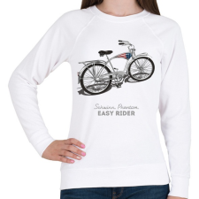 PRINTFASHION Easy Rider - Női pulóver - Fehér női pulóver, kardigán