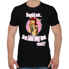 PRINTFASHION EAT - Férfi póló - Fekete férfi póló