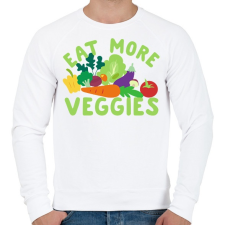 PRINTFASHION Eat healty  - Férfi pulóver - Fehér férfi pulóver, kardigán