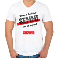 PRINTFASHION Ebben a táskában - Táska minta - Férfi V-nyakú póló - Fehér férfi póló