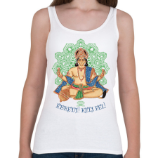 PRINTFASHION Ébredj! Kelj fel! - Női atléta - Fehér női trikó