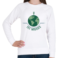PRINTFASHION Eco warrior - Női pulóver - Fehér