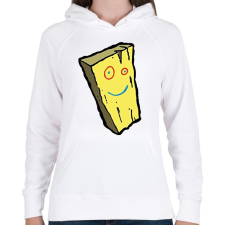 PRINTFASHION Ed | Edd | Edy - Deszka - Női kapucnis pulóver - Fehér női pulóver, kardigán