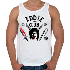 PRINTFASHION Eddie Munson Fan Club - Férfi atléta - Fehér