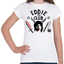 PRINTFASHION Eddie Munson Fan Club - Női póló - Fehér női póló