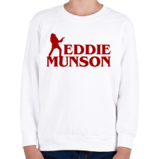 PRINTFASHION Eddie Munson - Gyerek pulóver - Fehér gyerek pulóver, kardigán