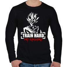 PRINTFASHION Eddz keményen! - Férfi hosszú ujjú póló - Fekete
