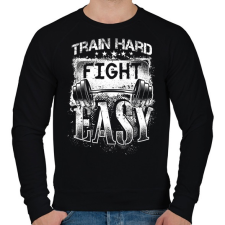 PRINTFASHION Eddz keményen, harcolj könnyedén! - Férfi pulóver - Fekete férfi pulóver, kardigán