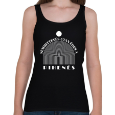 PRINTFASHION Édes a pihenés - Női atléta - Fekete női trikó