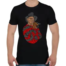 PRINTFASHION Édes álom - Férfi póló - Fekete férfi póló