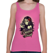 PRINTFASHION Édes halál - Női atléta - Rózsaszín női trikó