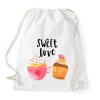 PRINTFASHION Édes szerelem - Sportzsák, Tornazsák - Fehér
