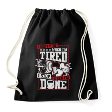 PRINTFASHION Edzés pihenés nélkül! - Sportzsák, Tornazsák - Fekete tornazsák