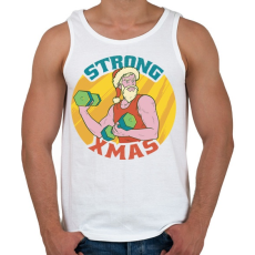 PRINTFASHION Edzős Mikulás - Férfi atléta - Fehér