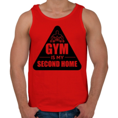 PRINTFASHION Edzőterem a második otthonom - Férfi atléta - Piros