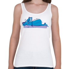 PRINTFASHION Egér edzés - Női atléta - Fehér