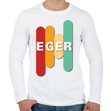 PRINTFASHION Eger - Színes - Férfi hosszú ujjú póló - Fehér