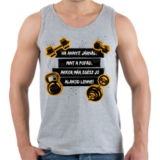 PRINTFASHION Egész jó alakod lenne - Férfi atléta - Sport szürke