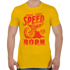 PRINTFASHION Égető sebesség - Férfi póló - Sárga férfi póló