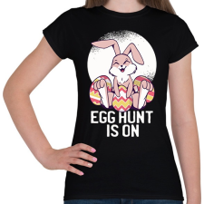 PRINTFASHION Egghunter - Női póló - Fekete női póló
