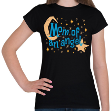 PRINTFASHION Egy angyal anyukája - Női póló - Fekete női póló