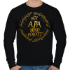 PRINTFASHION Egy apa mind fölött - Férfi pulóver - Fekete