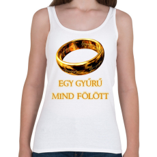 PRINTFASHION egy gyűrű mind fölött - Női atléta - Fehér