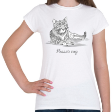PRINTFASHION Egy hosszú nap - Női póló - Fehér