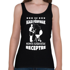 PRINTFASHION Egy igazi férfinak - Női atléta - Fekete