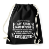 PRINTFASHION Egy igazi kőműves - Sportzsák, Tornazsák - Fekete