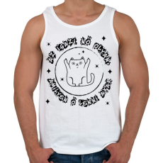 PRINTFASHION Egy igazi nő olyan - Férfi atléta - Fehér