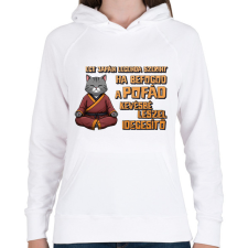 PRINTFASHION Egy japán legenda szerint - Női kapucnis pulóver - Fehér női pulóver, kardigán