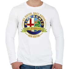 PRINTFASHION Egy jó ALFA-val nem bírtok - Férfi hosszú ujjú póló - Fehér férfi póló