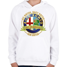 PRINTFASHION Egy jó ALFA-val nem bírtok - Gyerek kapucnis pulóver - Fehér gyerek pulóver, kardigán