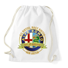 PRINTFASHION Egy jó ALFA-val nem bírtok - Sportzsák, Tornazsák - Fehér tornazsák