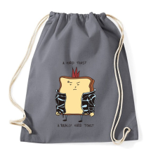 PRINTFASHION Egy kemény szendvics - Sportzsák, Tornazsák - Grafitszürke tornazsák