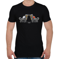 PRINTFASHION "Egy kis angyal ... egy kis piszok!" - Férfi póló - Fekete férfi póló