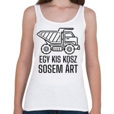 PRINTFASHION Egy kis kosz - Női atléta - Fehér női trikó