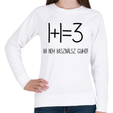 PRINTFASHION Egy kis matekozás - Női pulóver - Fehér