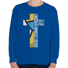 PRINTFASHION Egy kis röpladba - Gyerek pulóver - Királykék