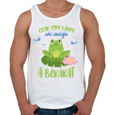 PRINTFASHION Egy lány - Béka - Férfi atléta - Fehér