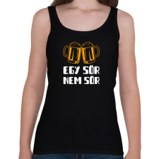 PRINTFASHION Egy sör nem sör - Női atléta - Fekete női trikó