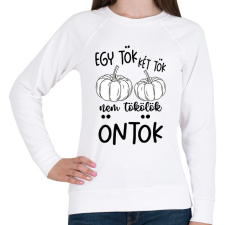 PRINTFASHION Egy tök két tök - Női pulóver - Fehér női pulóver, kardigán