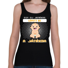 PRINTFASHION Egy új játékos - Női atléta - Fekete női trikó