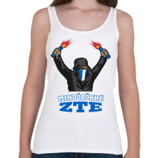 PRINTFASHION Egyedi szurkolói minta #10 - Női atléta - Fehér női trikó